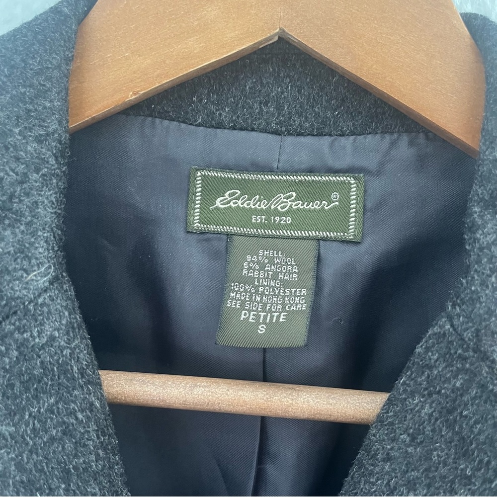 Eddie Bauer Wool & Rabbit Hair Women’s Gray Blazer Size Petite Small - Picture 5 of 13
